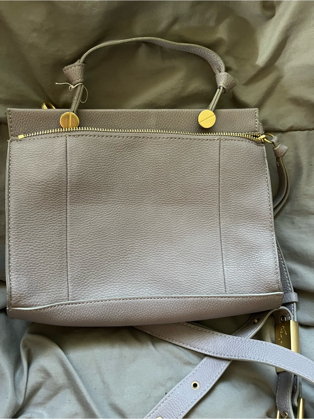 Foley and Corinna Women’s Lavender Top-Handle Bag with Gold Accents
